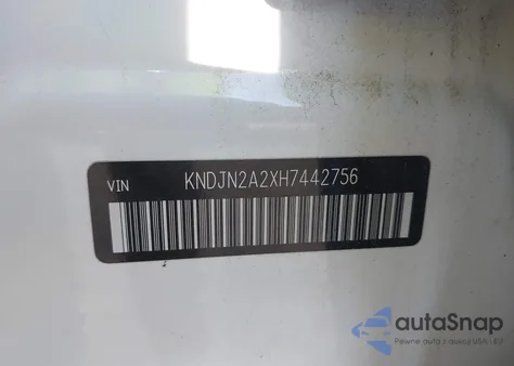 2017 Kia Soul z USA, uszkodzony, nr VIN KNDJN2A2XH7442756